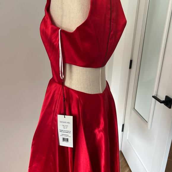 New Sherri Hill red size 12 dress cocktail homecoming - Picture 6 of 9